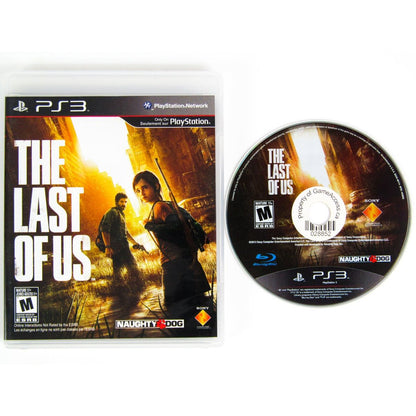 The Last of Us PS3 case and disc on white square background