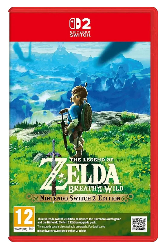 The Legend of Zelda: Breath of the Wild - Nintendo Switch 2 Edition – Nintendo Switch 2 physical game cover, front view