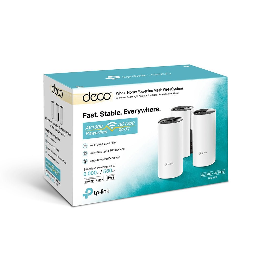 TP-LINK Deco P9(3-pack) Whole Home Powerline Mesh Wi-Fi System Dual-Band - gametricks