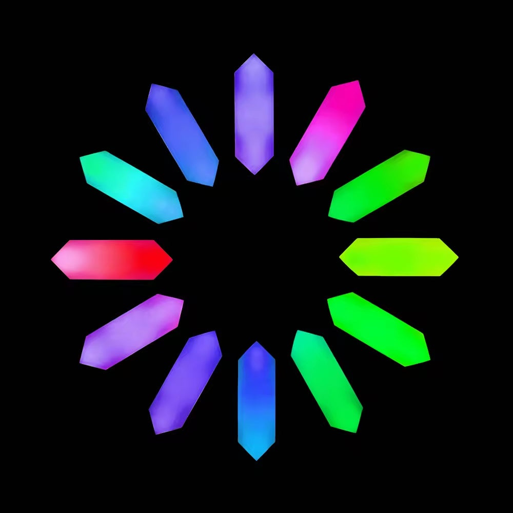 Smart 3D LED RGB Wall Lights, Smart RGBIC Hexagon Shape Lights TUYA