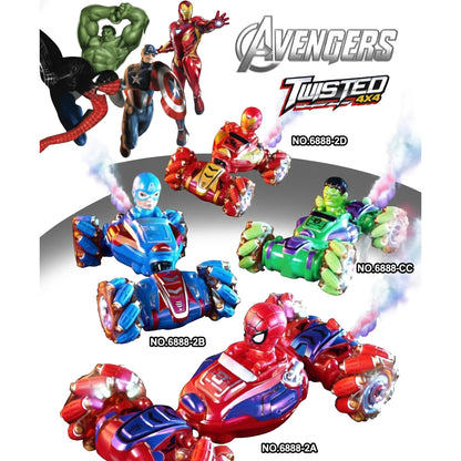 Collective characters stunt crazy remote control car with motion