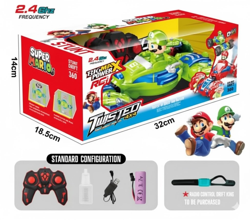 Collective characters stunt crazy remote control car with motion