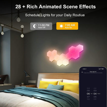 Hexagon Lights with Remote, RGB LED Wall Lights - image 4
