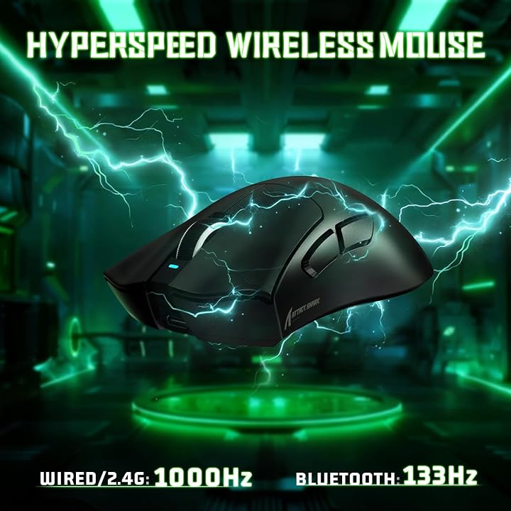 ATTACK SHARK V3 Ultra-Light Rechargeable Wireless Gaming Mous