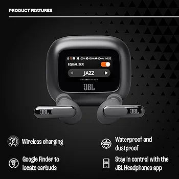 JBL Live Beam 3 - True wireless noise-cancelling stick-closed earbuds