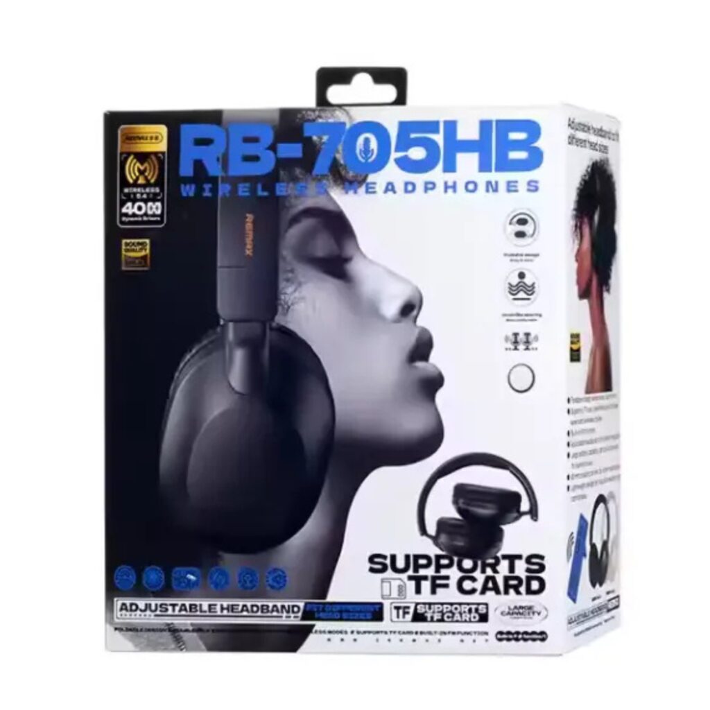Remax RB-705HB Wireless Headphone Black