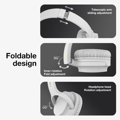 MOXOM BASS MX-WL06 Wireless and Wired On Ear Headphones - 5 Hours Playtime, 300 Hours Standby Time, Quick Rechargeable Battery