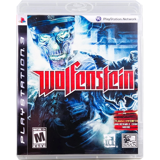 Wolfenstein - PlayStation 3 | PS3 original PS3 case on white square background