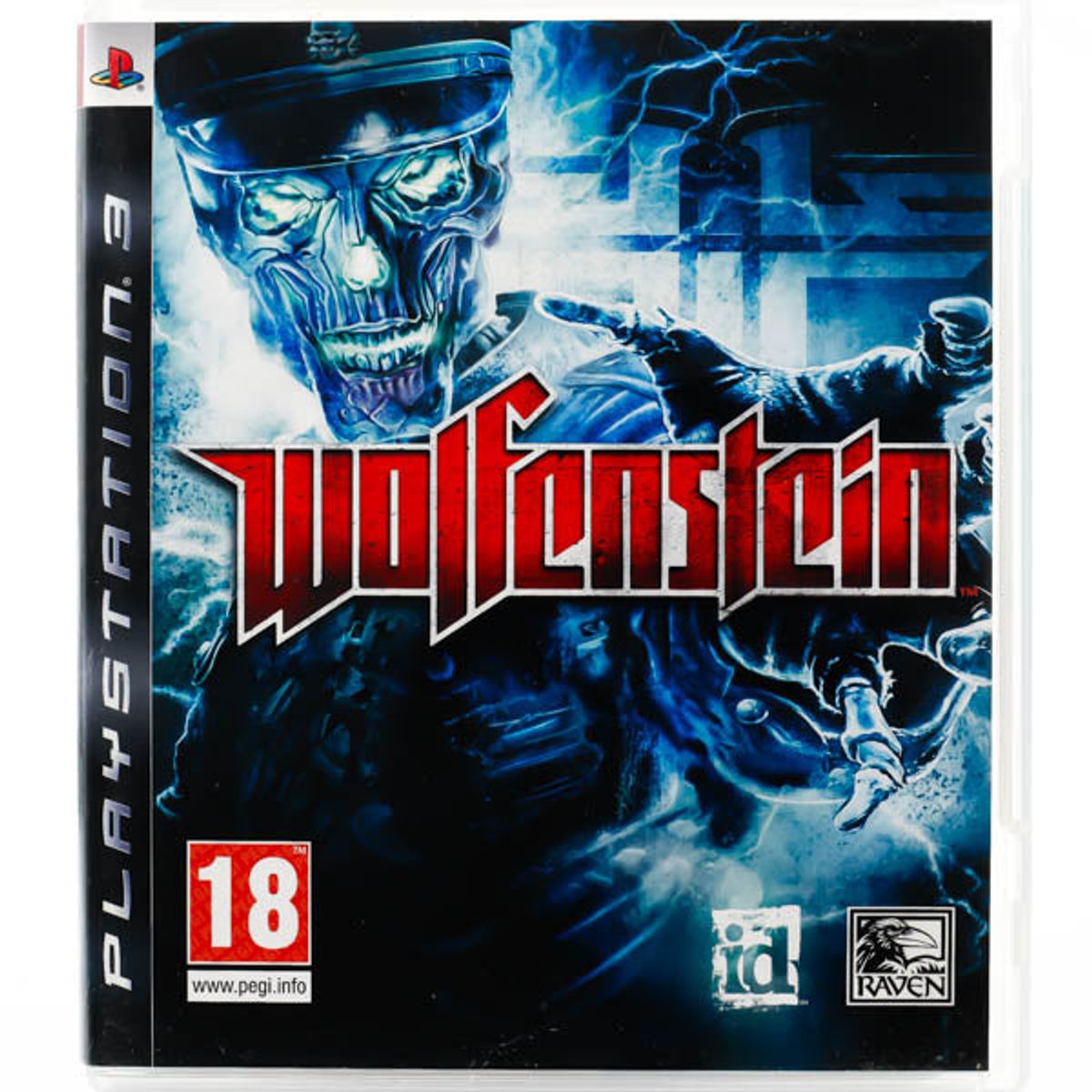 Wolfenstein PS3 front cover on white square background