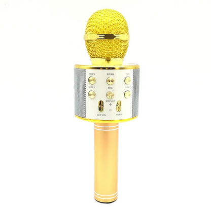 WS-858 Karaoke Microphone - Gold