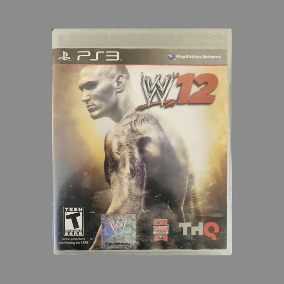 WWE 12 PS3 front cover on white square background