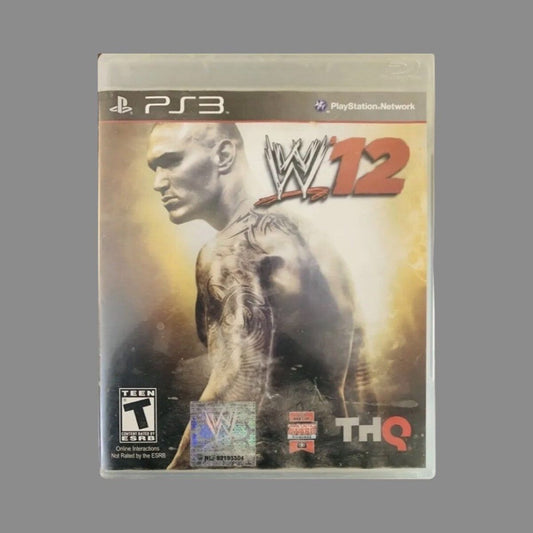 WWE 12 PS3 front cover on white square background
