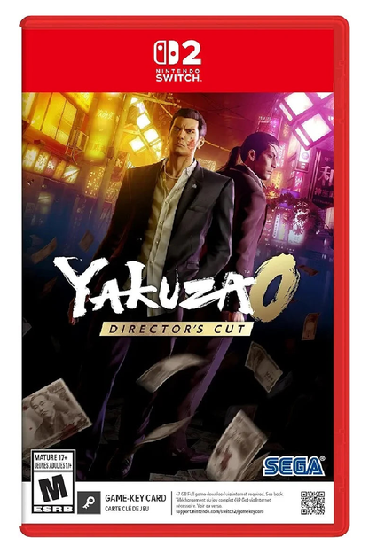 Yakuza 0: Director’s Cut - Nintendo Switch 2 – Nintendo Switch 2 physical game cover, front view