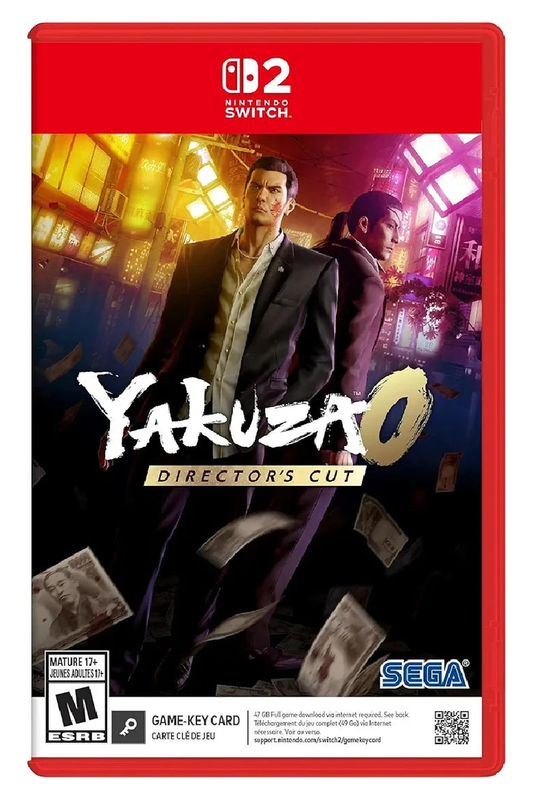 Yakuza 0: Director’s Cut - Nintendo Switch 2 – Nintendo Switch 2 physical game cover, front view