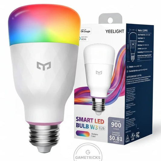 Yeelight Smart LED Bulb W3 Multiple Color E27, 900 Lumens - gametricks
