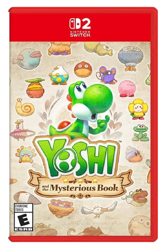 Yoshi and the Mysterious Book - Nintendo Switch 2 – Nintendo Switch 2 physical game cover, front view