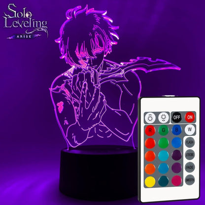 Otaku Lamp Sung Jinwoo Solo Leveling 3D Anime LED Night Light Otaku